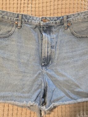 Wrangler Light Blue Donna Denim Cutoff Shorts